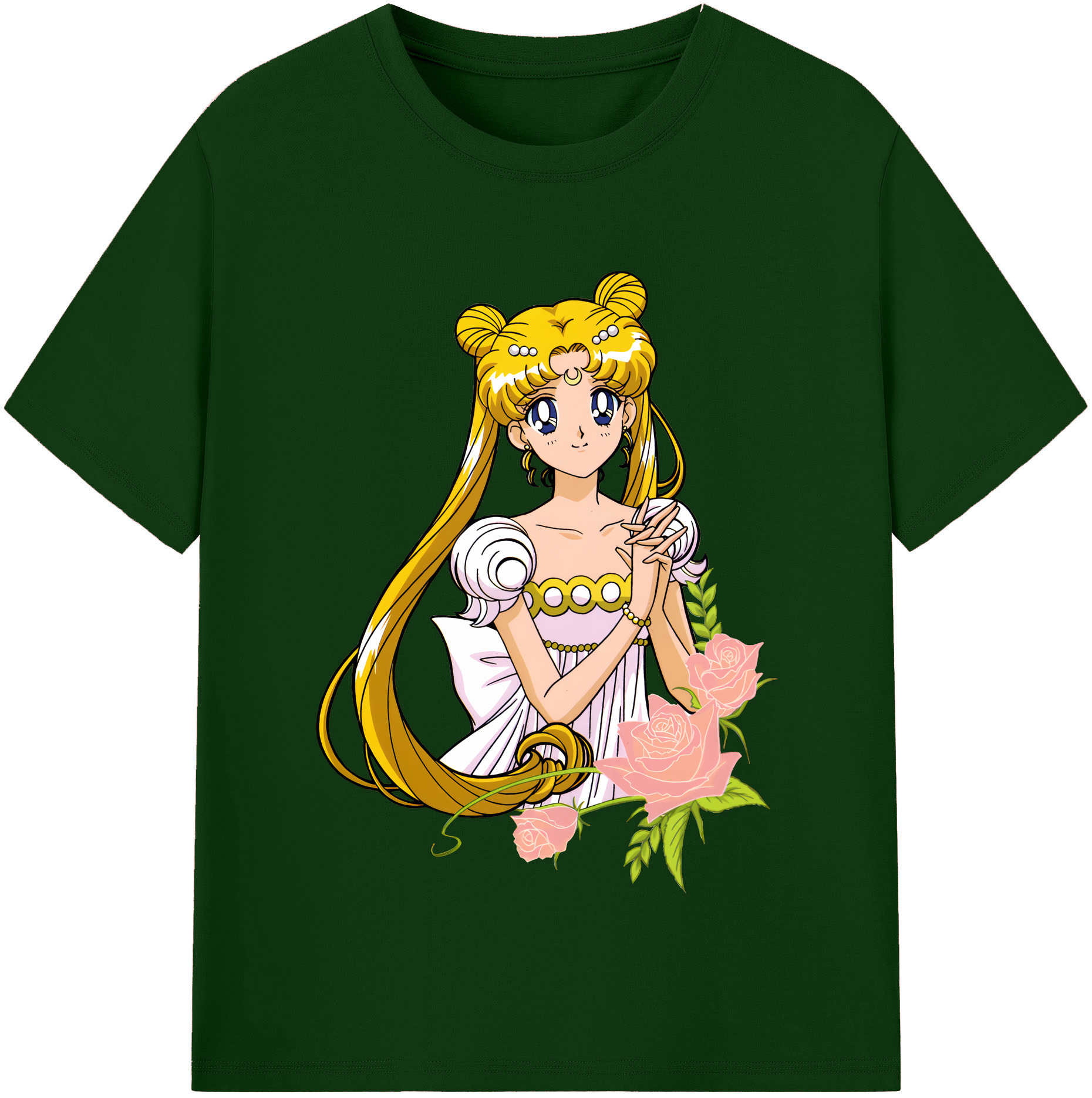 （画像用） 美少女戦士セーラームーン 愛野 美奈子 あいの みなこ Sailor Moon Aino Minako 綿100％半袖Tシャツ（フロントプリント）
